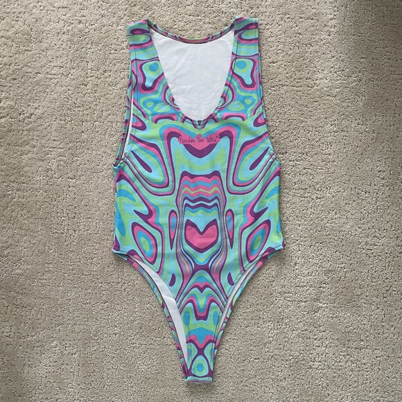 Freedom Rave Wear High Neck Bodysuit - Picture 2 of 7